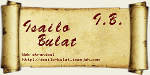 Isailo Bulat vizit kartica